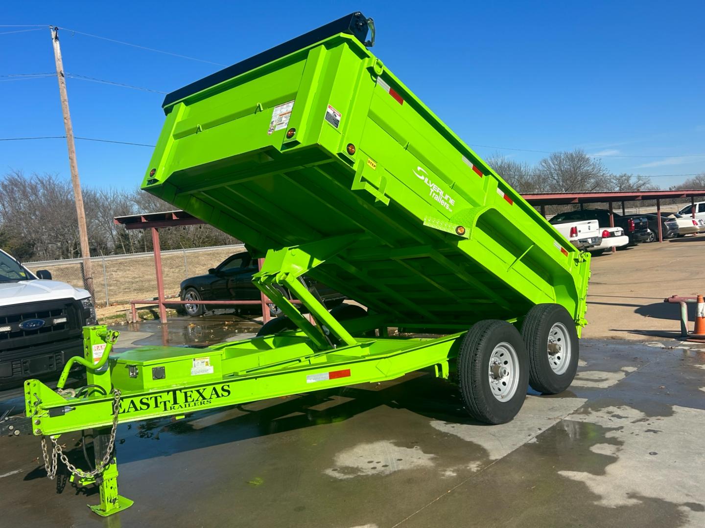 2023 GREEN /BLACK EAST TEXAS TRAILER DUMPBED DUMP (58SBD1229PE) , located at 17760 Hwy 62, Morris, OK, 74445, 35.609104, -95.877060 - Photo#0